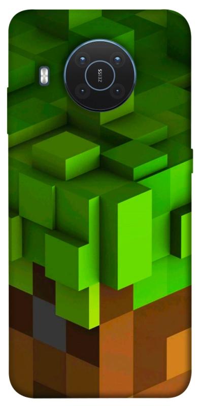 Чехол itsPrint Grass block для Nokia X10 / X20, игры, купить оптом с доставкой