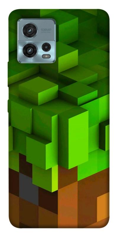 Чехол itsPrint Grass block для Motorola Moto G72, игры, купить оптом с доставкой