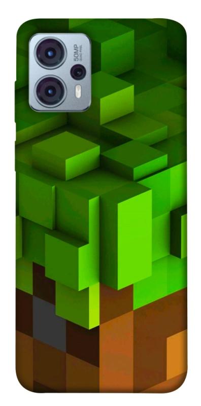 Чехол itsPrint Grass block для Motorola Moto G23, игры, купить оптом с доставкой