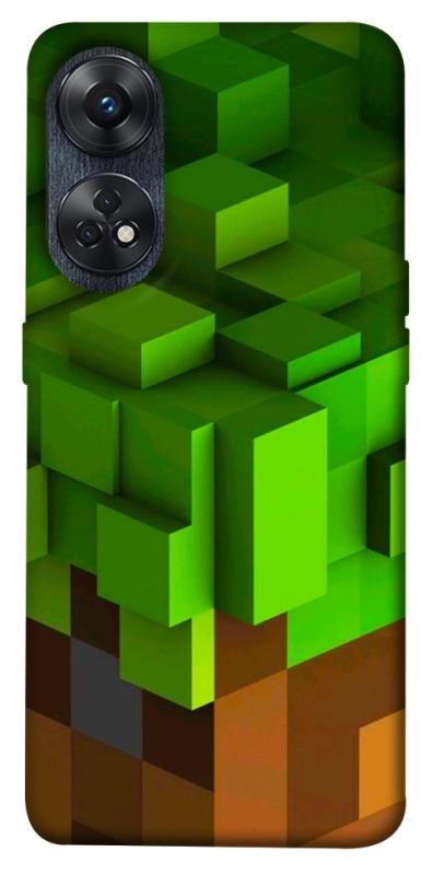 Чехол itsPrint Grass block для Oppo Reno 8 T 4G, игры, купить оптом с доставкой