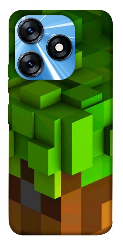 Чехол itsPrint Grass block для TECNO Spark 10 Pro, игры, купить оптом с доставкой