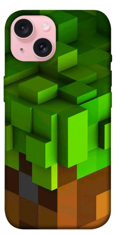 Чехол itsPrint Grass block для Apple iPhone 15 (6.1"), игры, купить оптом с доставкой