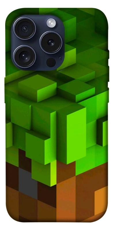 Чехол itsPrint Grass block для Apple iPhone 15 Pro (6.1"), игры, купить оптом с доставкой