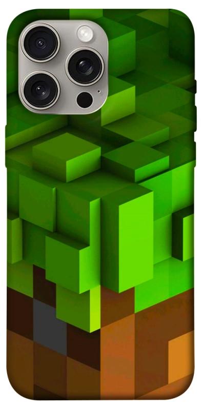 Чехол itsPrint Grass block для Apple iPhone 15 Pro Max (6.7"), игры, купить оптом с доставкой