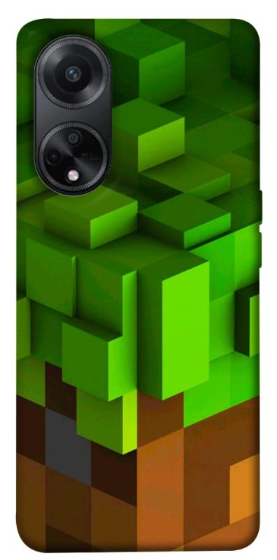 Чехол itsPrint Grass block для Oppo A58 4G, игры, купить оптом с доставкой
