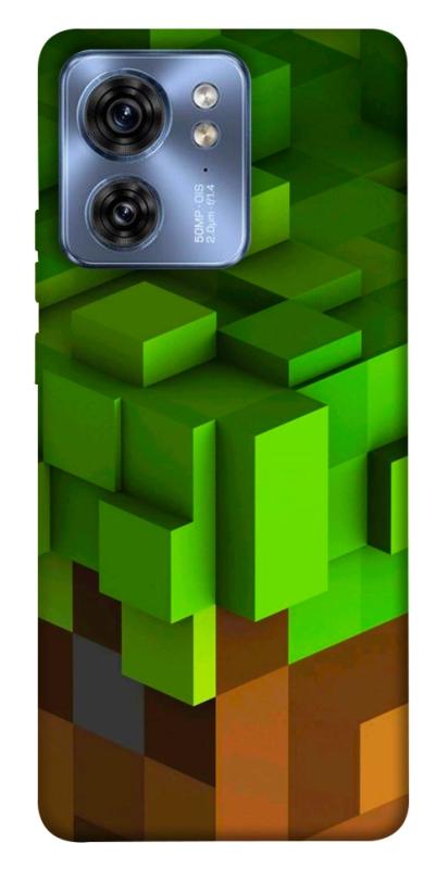 Чехол itsPrint Grass block для Motorola Edge 40, игры, купить оптом с доставкой