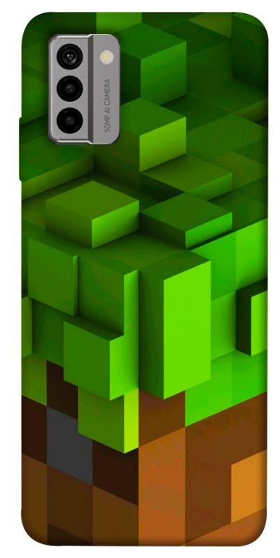 Чехол itsPrint Grass block для Nokia G22, игры, купить оптом с доставкой
