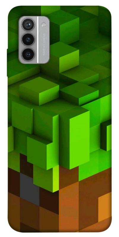 Чехол itsPrint Grass block для Nokia G42, игры, купить оптом с доставкой