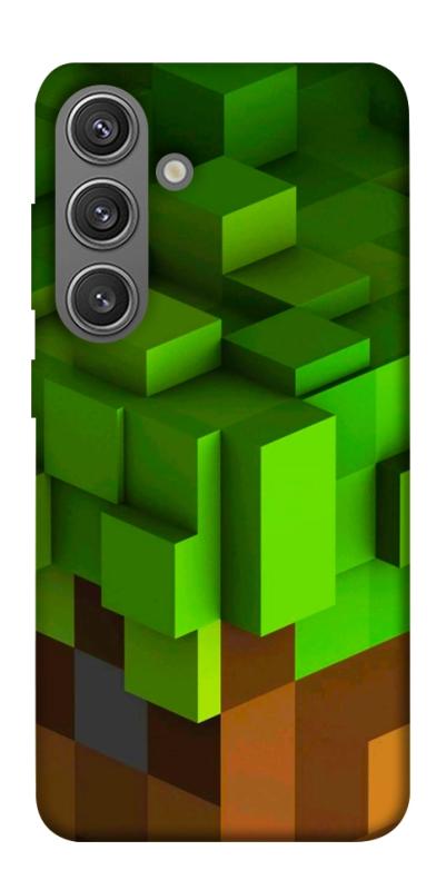 Чехол itsPrint Grass block для Samsung Galaxy S24, игры, купить оптом с доставкой