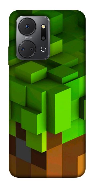 Чехол itsPrint Grass block для Huawei Honor X7a, игры, купить оптом с доставкой