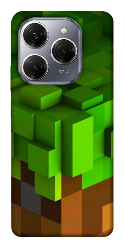 Чехол itsPrint Grass block для TECNO Spark 20 Pro, игры, купить оптом с доставкой
