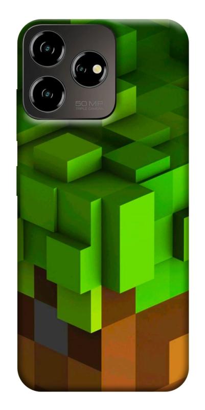 Чехол itsPrint Grass block для ZTE Blade V50 Desing 4G, игры, купить оптом с доставкой