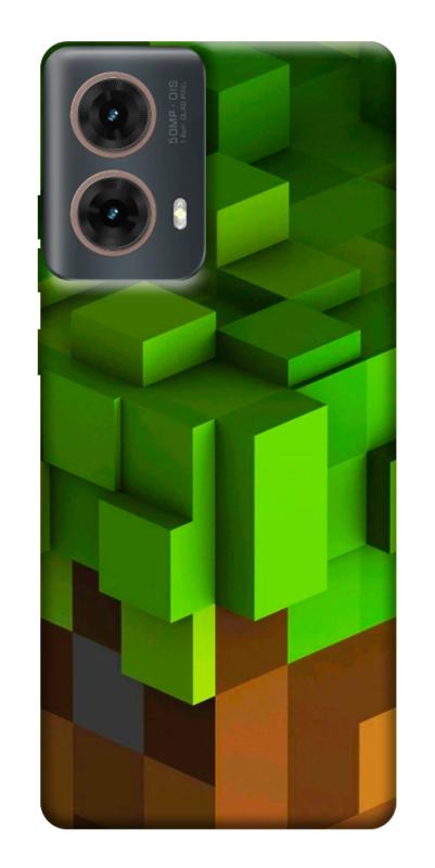Чехол itsPrint Grass block для Motorola Moto G85, игры, купить оптом с доставкой
