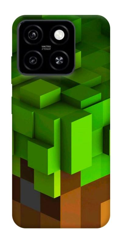 Чехол itsPrint Grass block для ZTE Blade A55 4G, игры, купить оптом с доставкой