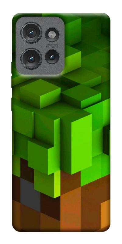 Чехол itsPrint Grass block для Motorola Edge 50, игры, купить оптом с доставкой