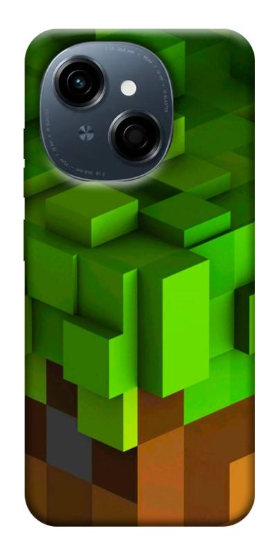 Чехол itsPrint Grass block для TECNO Spark Go 1, игры, купить оптом с доставкой