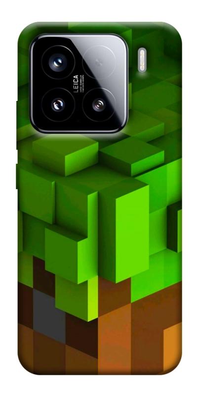 Чехол itsPrint Grass block для Xiaomi 15, игры, купить оптом с доставкой