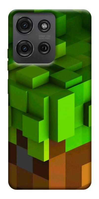 Чехол itsPrint Grass block для Motorola Moto G75 5G, игры, купить оптом с доставкой
