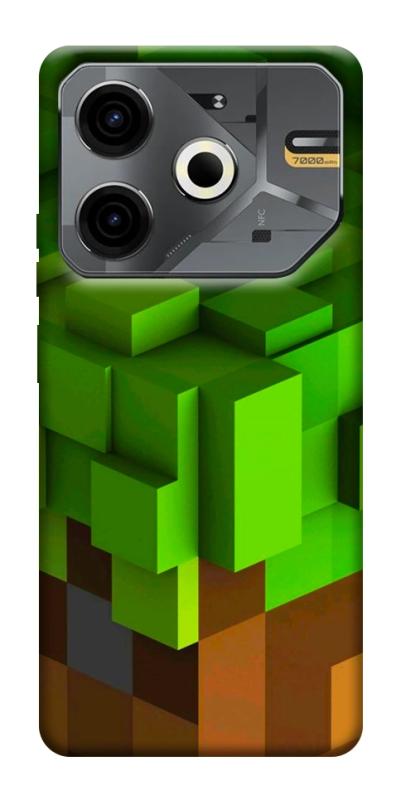 Чохол itsPrint Grass block для TECNO Pova 6 Neo (LI6), ігри, купити оптом з доставкою