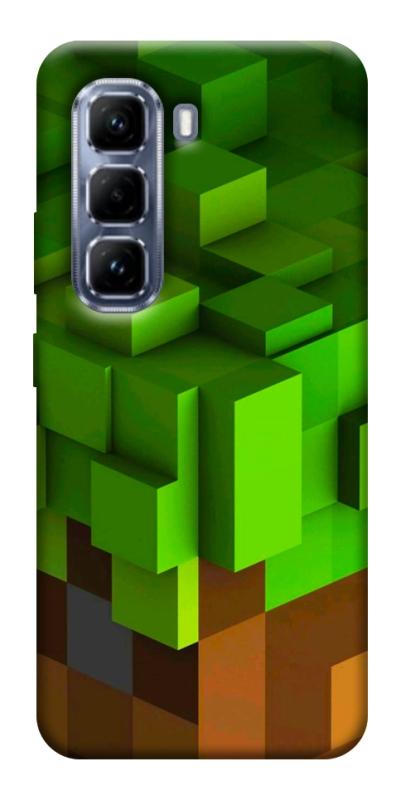 Чехол itsPrint Grass block для Infinix Hot 50 Pro, игры, купить оптом с доставкой