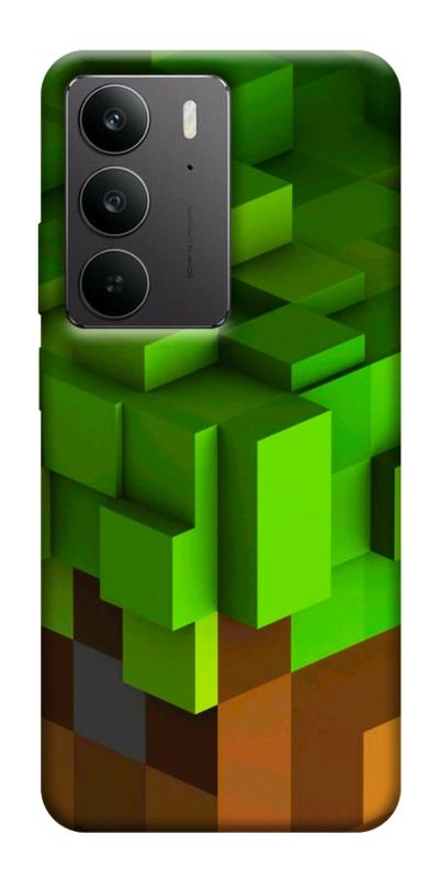 Чехол itsPrint Grass block для Realme C75, игры, купить оптом с доставкой