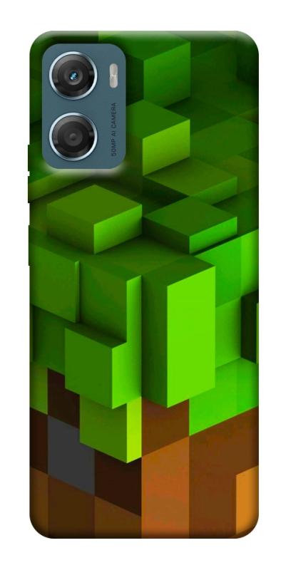 Чехол itsPrint Grass block для Motorola Moto G06, игры, купить оптом с доставкой