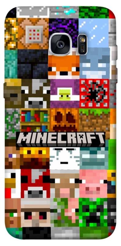 Чехол itsPrint Minecraft collage для Samsung G935F Galaxy S7 Edge, игры, купить оптом с доставкой