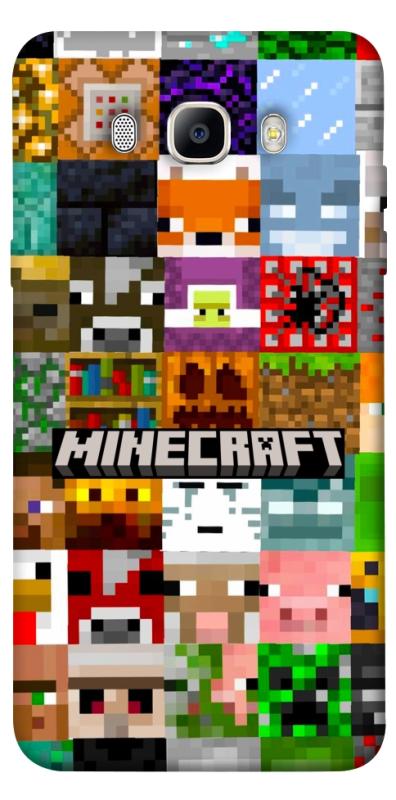 Чехол itsPrint Minecraft collage для Samsung J510F Galaxy J5 (2016), игры, купить оптом с доставкой