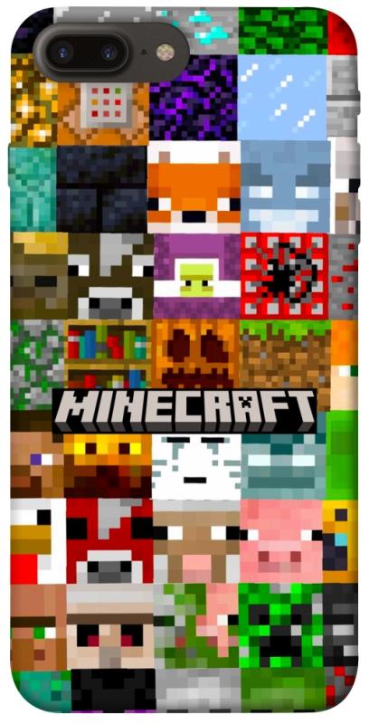 Чохол itsPrint Minecraft collage для Apple iPhone 7 plus / 8 plus (5.5"), ігри, купити оптом з доставкою