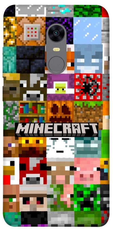 Чохол itsPrint Minecraft collage для Xiaomi Redmi 5 Plus / Redmi Note 5 (Single Camera), ігри, купити оптом з доставкою