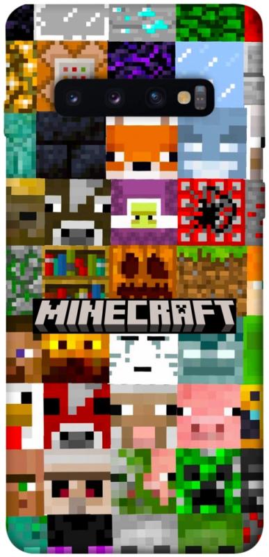 Чехол itsPrint Minecraft collage для Samsung Galaxy S10, игры, купить оптом с доставкой