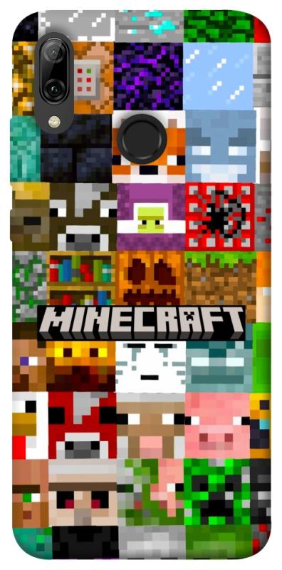 Чехол itsPrint Minecraft collage для Huawei P Smart (2019), игры, купить оптом с доставкой