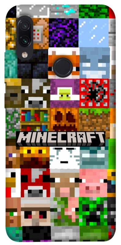 Чехол itsPrint Minecraft collage для Xiaomi Redmi Note 7 / Note 7 Pro / Note 7s, игры, купить оптом с доставкой
