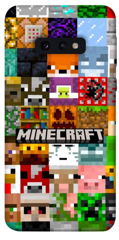 Чехол itsPrint Minecraft collage для Samsung Galaxy S10e, игры, купить оптом с доставкой