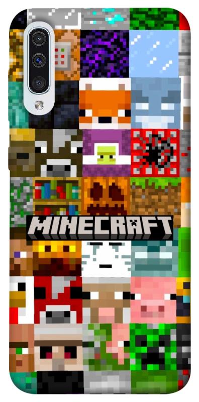 Чехол itsPrint Minecraft collage для Samsung Galaxy A50 (A505F) / A50s / A30s, игры, купить оптом с доставкой