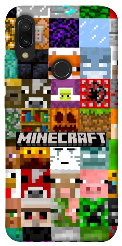 Чехол itsPrint Minecraft collage для Xiaomi Redmi 7, игры, купить оптом с доставкой