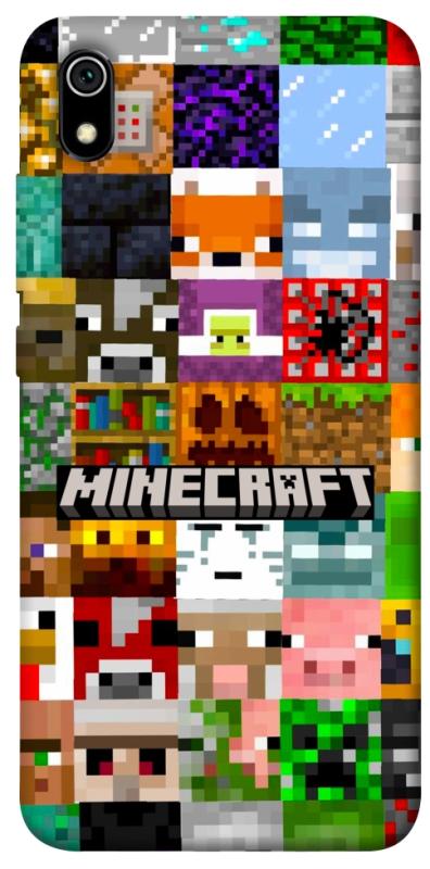 Чехол itsPrint Minecraft collage для Xiaomi Redmi 7A, игры, купить оптом с доставкой