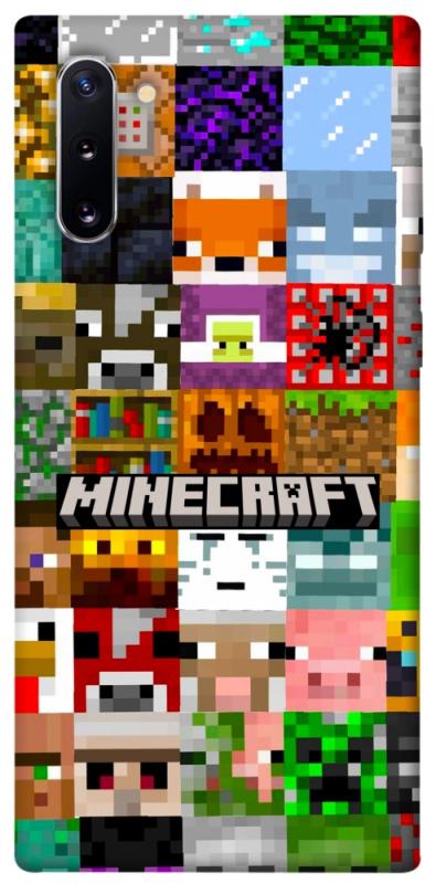 Чехол itsPrint Minecraft collage для Samsung Galaxy Note 10, игры, купить оптом с доставкой