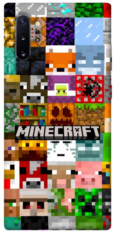 Чехол itsPrint Minecraft collage для Samsung Galaxy Note 10 Plus, игры, купить оптом с доставкой