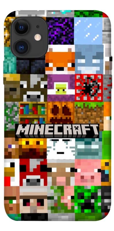Чехол itsPrint Minecraft collage для Apple iPhone 11 (6.1"), игры, купить оптом с доставкой