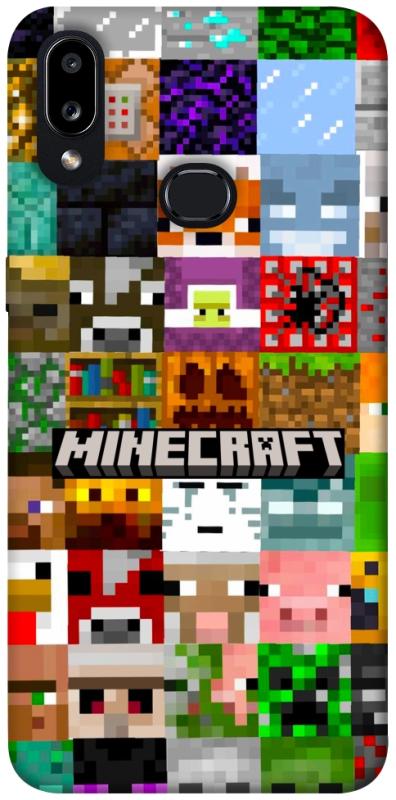 Чехол itsPrint Minecraft collage для Samsung Galaxy A10s, игры, купить оптом с доставкой
