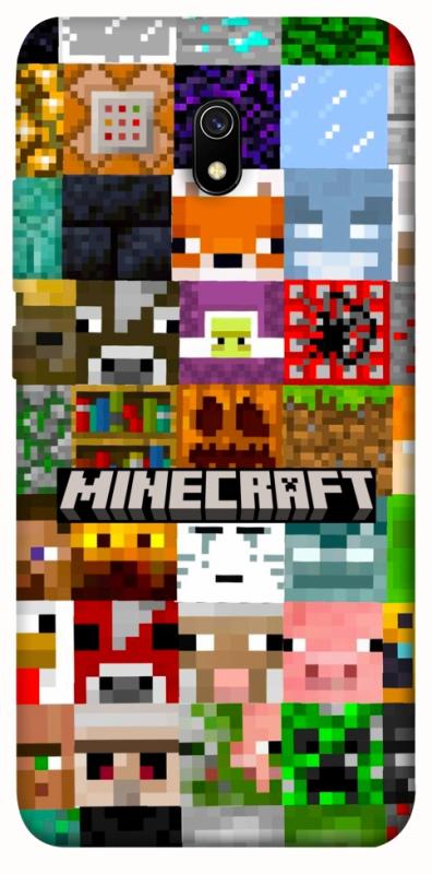 Чехол itsPrint Minecraft collage для Xiaomi Redmi 8a, игры, купить оптом с доставкой