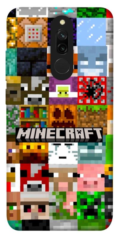 Чехол itsPrint Minecraft collage для Xiaomi Redmi 8, игры, купить оптом с доставкой