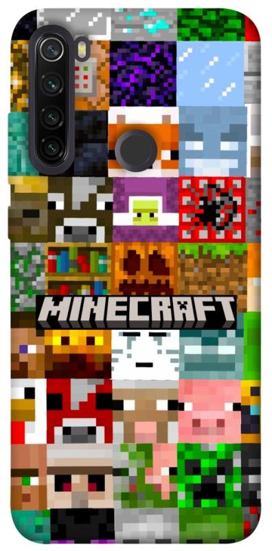 Чехол itsPrint Minecraft collage для Xiaomi Redmi Note 8T, игры, купить оптом с доставкой