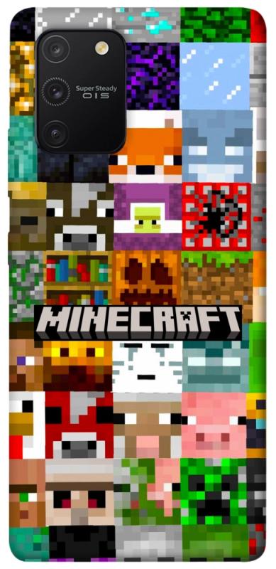 Чехол itsPrint Minecraft collage для Samsung Galaxy S10 Lite, игры, купить оптом с доставкой