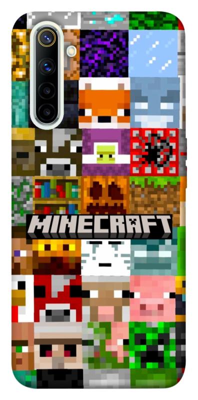 Чехол itsPrint Minecraft collage для Realme 6, игры, купить оптом с доставкой