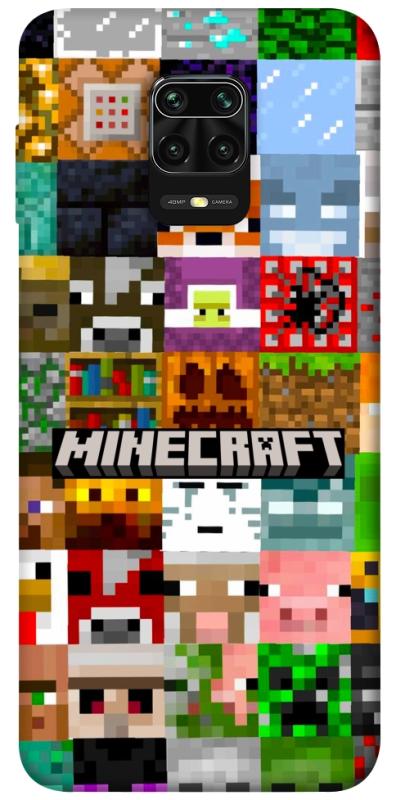 Чехол itsPrint Minecraft collage для Xiaomi Redmi Note 9s / Note 9 Pro / Note 9 Pro Max, игры, купить оптом с доставкой