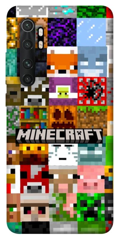 Чехол itsPrint Minecraft collage для Xiaomi Mi Note 10 Lite, игры, купить оптом с доставкой
