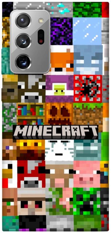 Чехол itsPrint Minecraft collage для Samsung Galaxy Note 20 Ultra, игры, купить оптом с доставкой