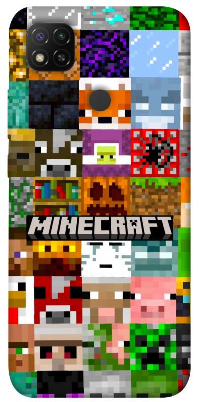 Чехол itsPrint Minecraft collage для Xiaomi Redmi 9C, игры, купить оптом с доставкой